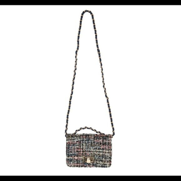 Tweed Crossbody Bag | Multicolor clutch - Picture 2 of 3